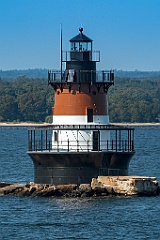 Plum Beach Lighthouse Tower in Rhode Island